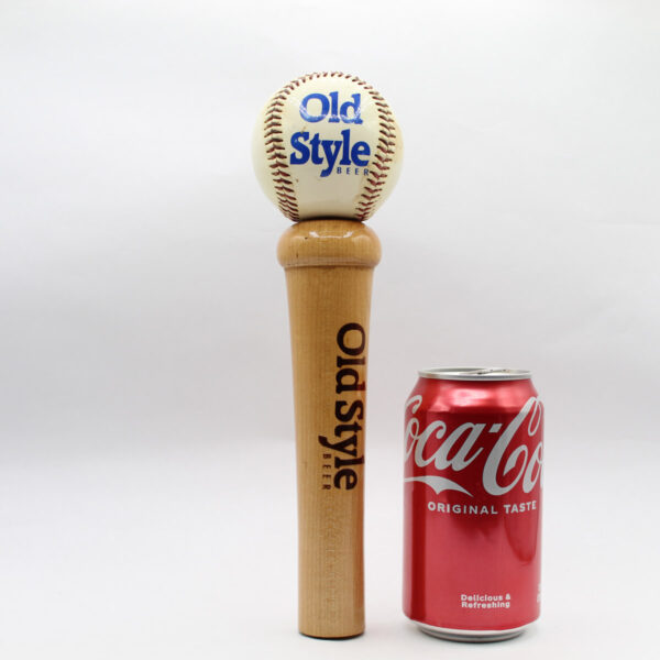 Beer Tap Handle - Old Style Baseball and Bat 1990's