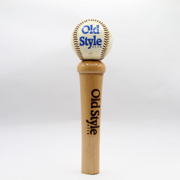 Beer Tap Handle - Old Style Baseball and Bat 1990's