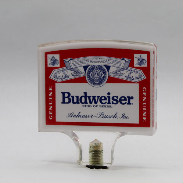 Beer Tap Handle - Budweiser - Vintage Acrylic