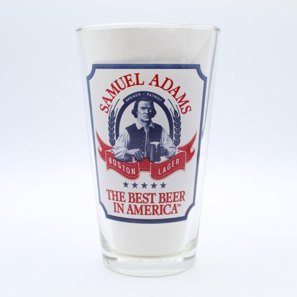 Beer Pint Glass - Samuel Adams Boston Lager - The Best Beer in America