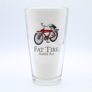 Beer Pint Glass - Fat Tire Amber Ale - New Belgium