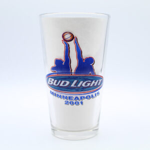 Beer Pint Glass - Bud Light Basketball Minneapolis 2001 CBS Sports