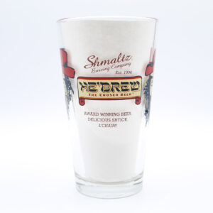 Beer Pint Glass - Shmaltz Brewing Company He'brew