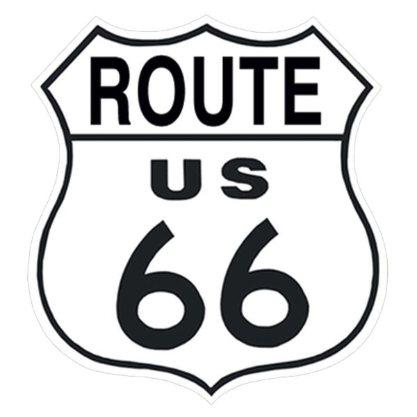 Vintage Metal Sign - Route US 66 Shield