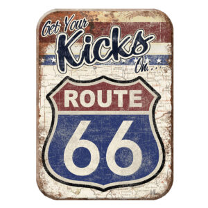 Beer Refrigerator Magnet - Get your Kicks on Route 66