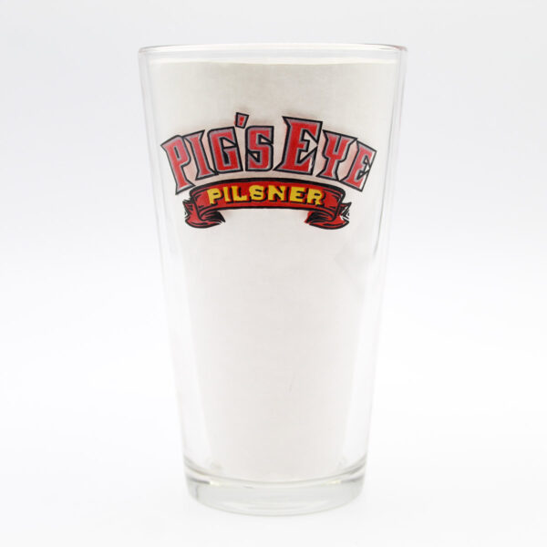 Beer Pint Glass - 1990's - Pig's Eye Pilsner