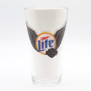 Beer Pint Glass - Miller Lite Harley Davidson