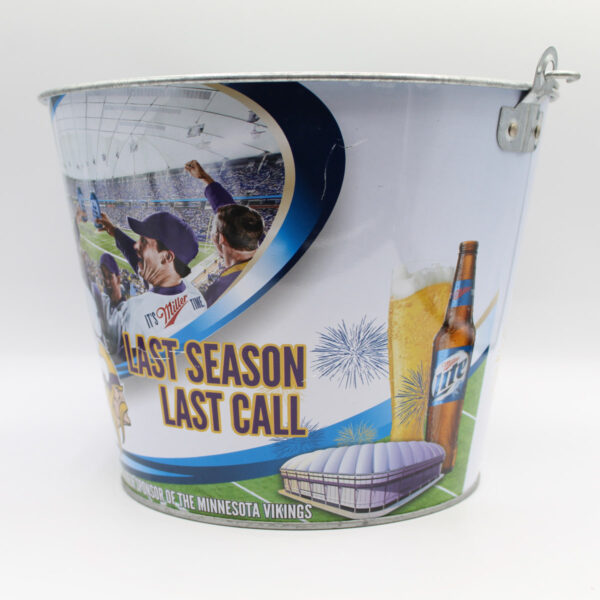 Beer Ice Bucket - Miller Lite - MN Vikings Last Season Metrodome