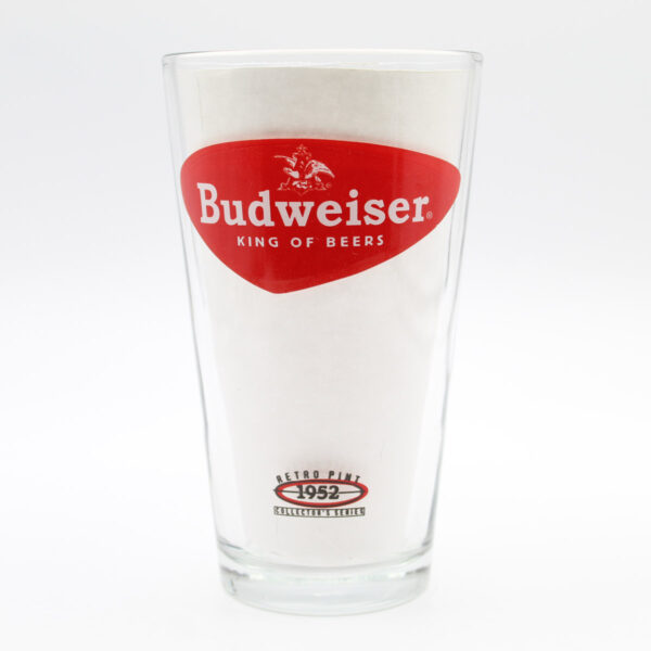 Beer Pint Glass - Budweiser Retro Pint 1952