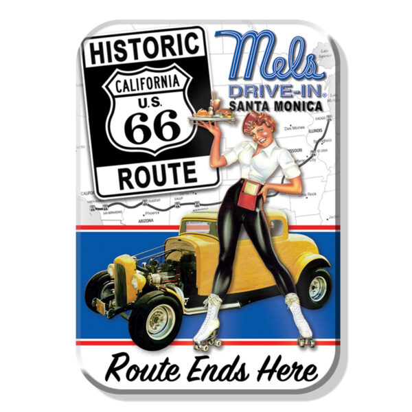 Beer Refrigerator Magnet - Mel's Drive In Route 66