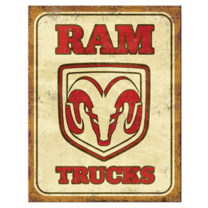 Vintage Metal Sign - Ram Trucks