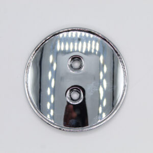 Tap Handle Replacement Round Label Plate - Chrome