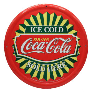 Vintage Metal Sign - Ice Cold Coca-Cola Sold Here