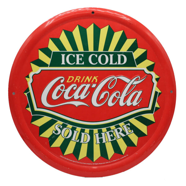 Vintage Metal Sign - Ice Cold Coca-Cola Sold Here