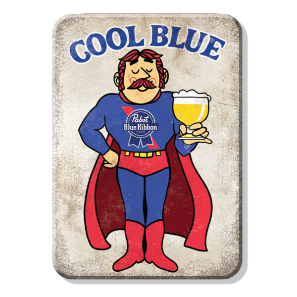 Beer Refrigerator Magnet - Pabst Cool Blue