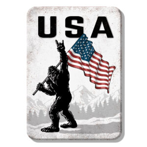 Beer Refrigerator Magnet - USA Sasquatch