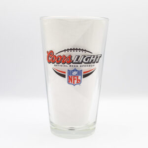 Beer Pint Glass - Coors Light - NFL Beer Sponsor