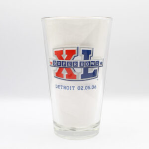 Beer Pint Glass - Super Bowl - XL (40) - Coors Light